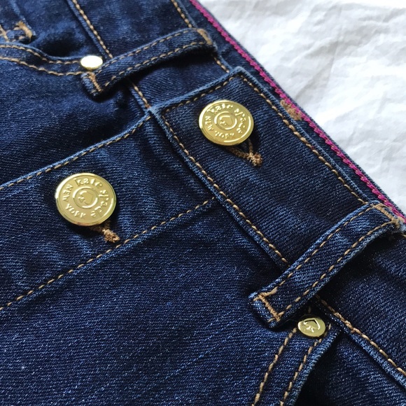 ✨NWOT✨ Kate Spade New York- denim gold button up skirt - Picture 5 of 6